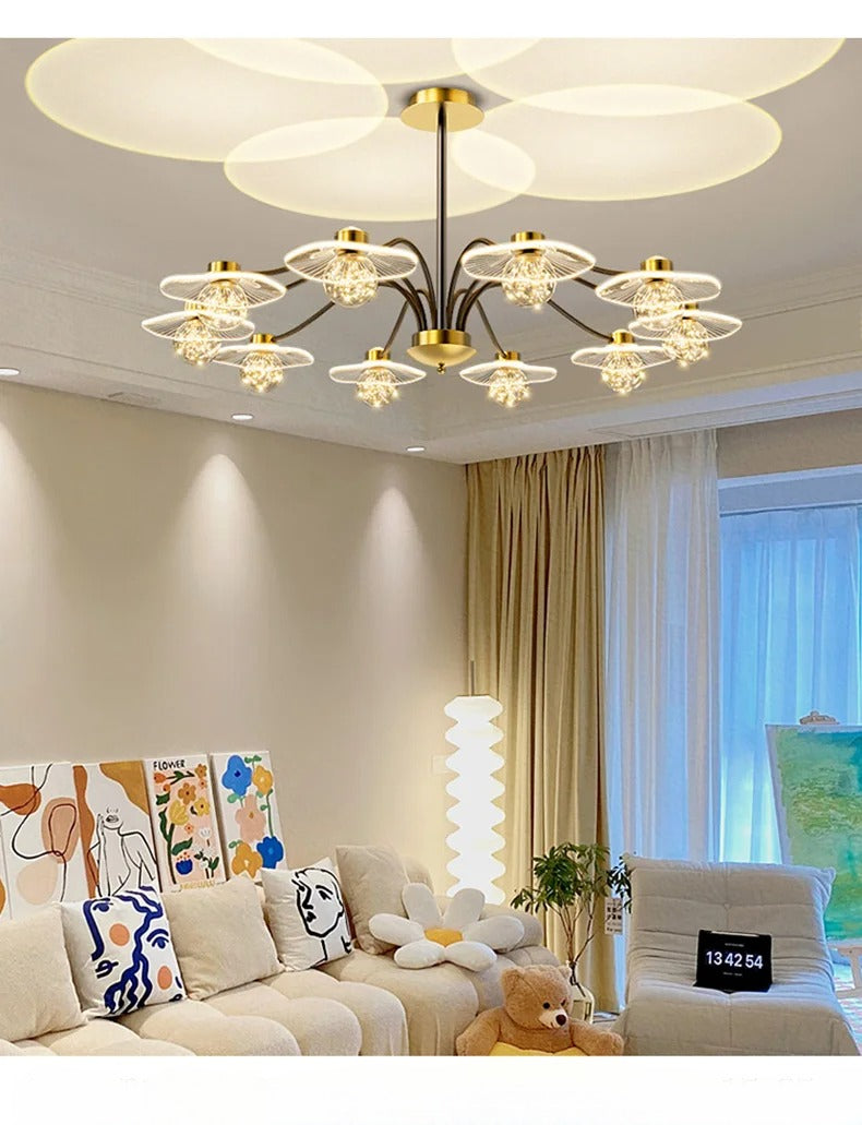 Modern Glass Ball Ceiling LED Chandelier / Ruchi