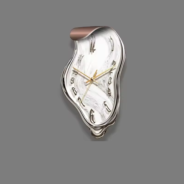 Three-Dimensional Quartz LED Silent Wall Clock / Ruchi