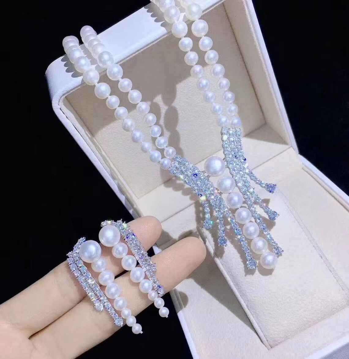 Pearl Jewelry Set For Wedding / Ruchi