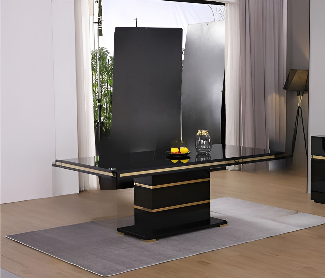 Modern Wooden Top Rectangular Dining Table / Ruchi