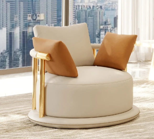 4-Piece Living Room Leather Sofa Set / Ruchi