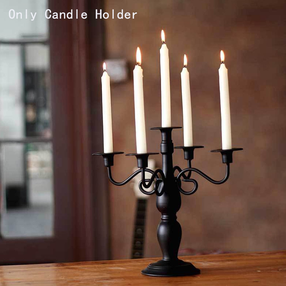 Vintage Metal Candle Holder Centerpiece / Ruchi