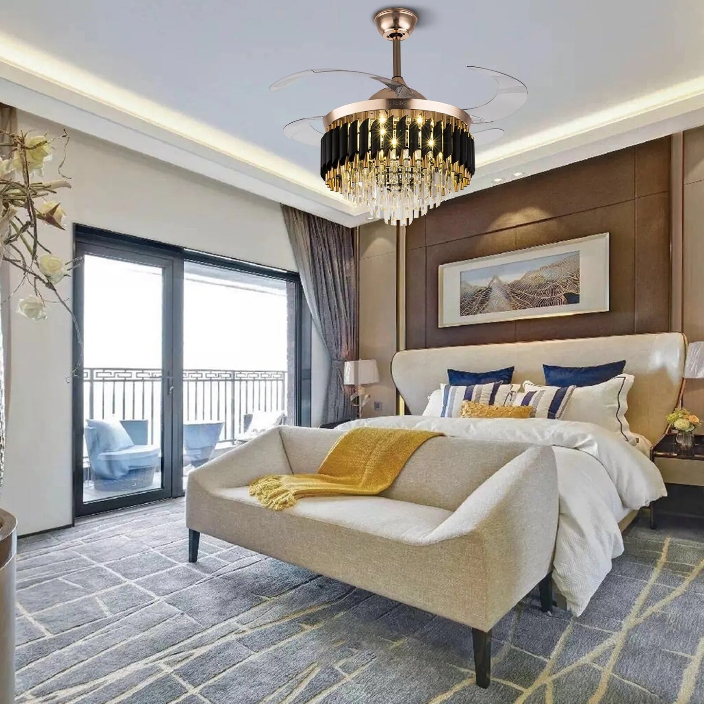 Ceiling Fan With Light And Remote / Ruchi