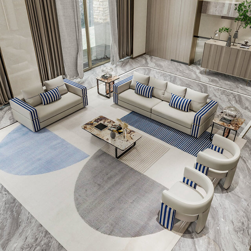 Modern Leather Living Room Sofa Set / Ruchi