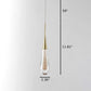 1 Piece Crystal Raindrop Design LED Pendant Light / Ruchi