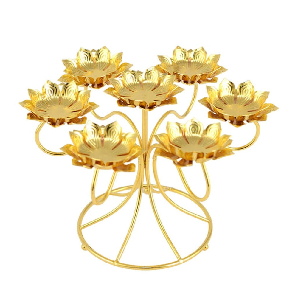 Lotus Design Decorative Metal Candle Holders / Ruchi