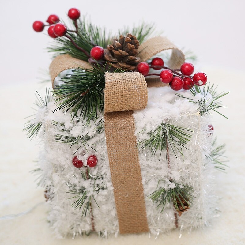 Set Of 3 Metal Christmas Gift Boxes / Ruchi