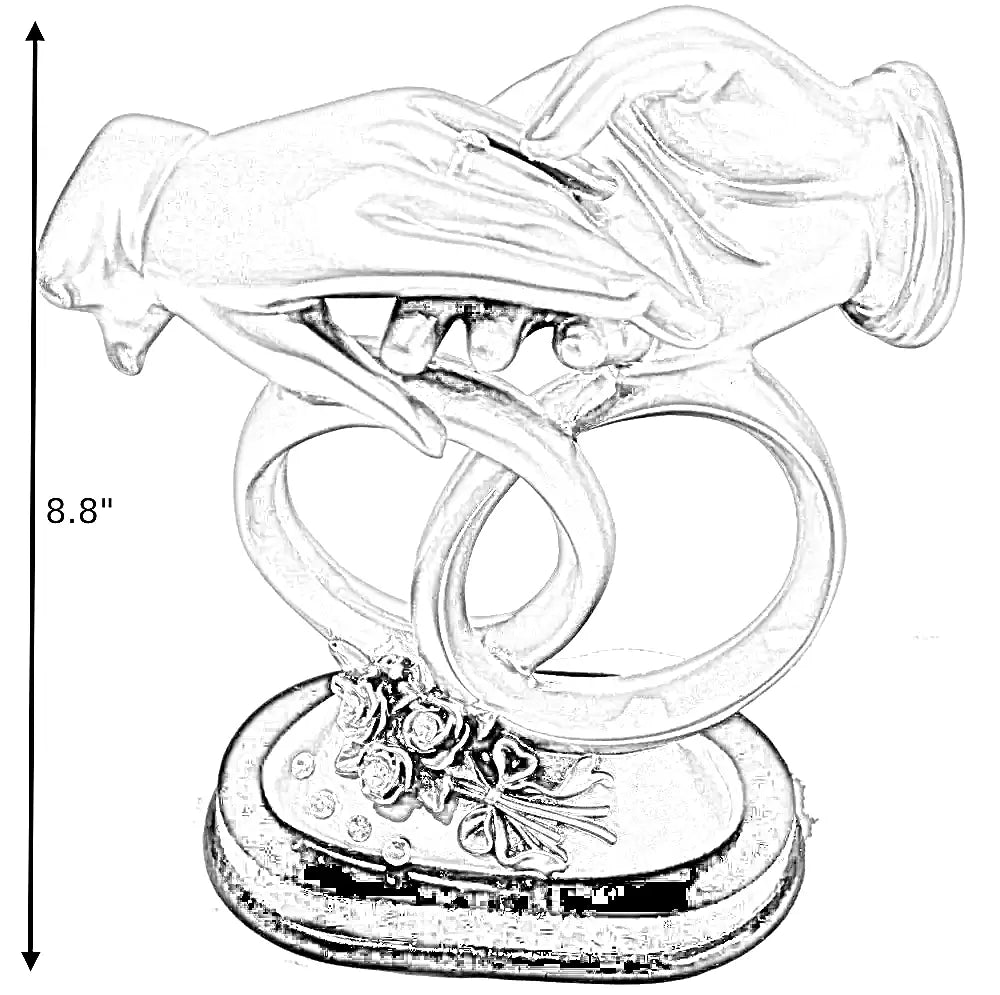 Hands Design Resin Showpiece For Bedroom / Ruchi