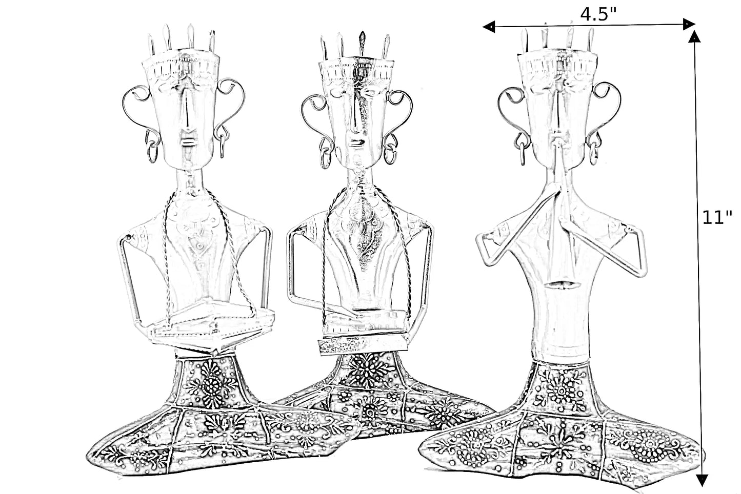 Modern Musician Statues Set For Living Room / Ruchi