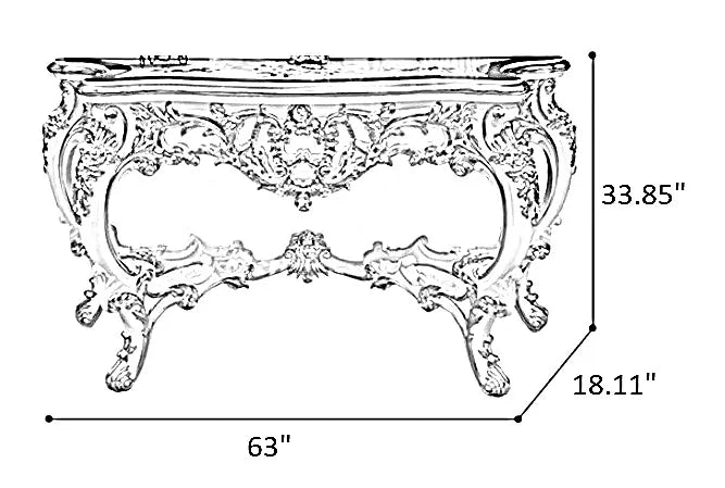 Luxurious European Wooden Accent Table