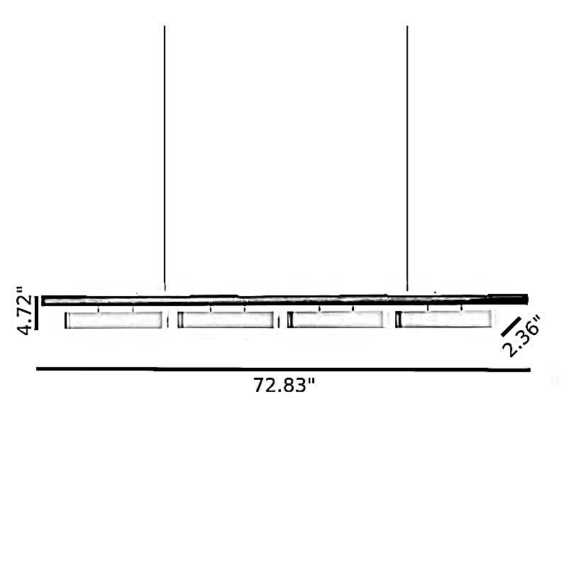 4 Heads LED Modern Pendant Light