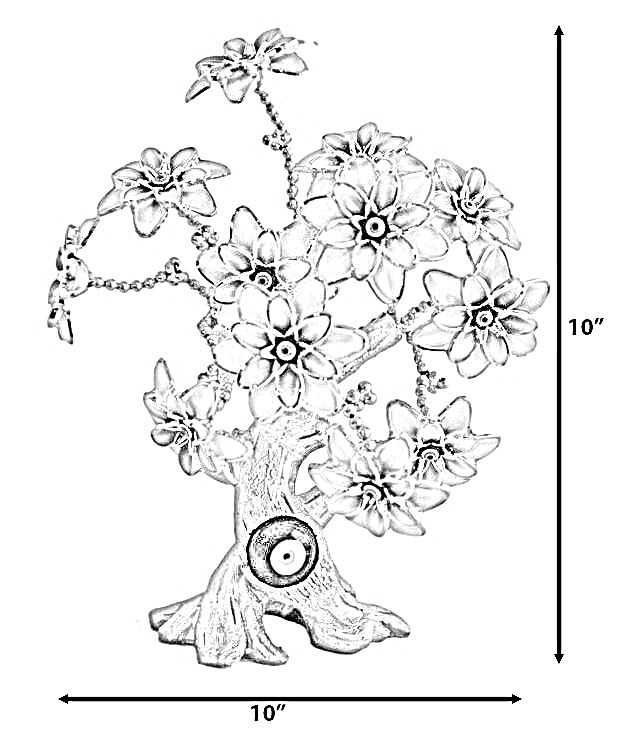 Evil Eye Tree Showpiece For Good Luck / Ruchi