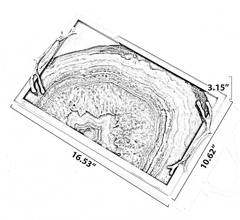 Metal Serving Tray With Handles