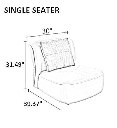 3+2+1+1 Leather Sofa Set