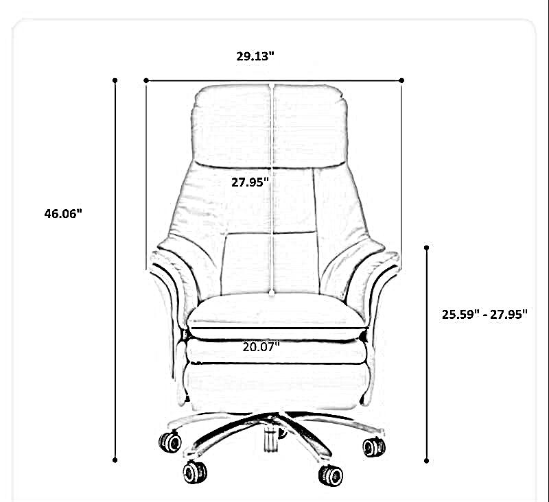 Power Recliner Leather Smart Office Chair / Ruchi