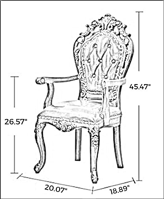 European Leather Upholstered Dining Chairs Set Of 4 / Ruchi