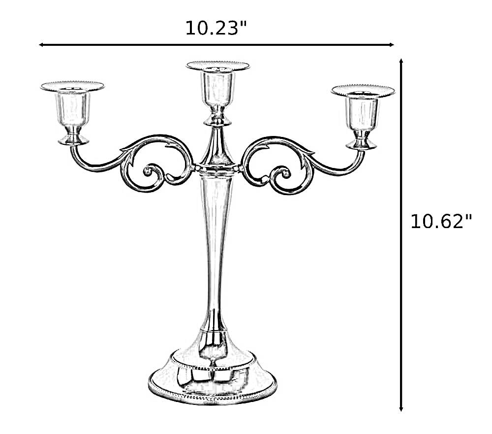 Vintage Metal Candle Holder Centerpiece / Ruchi