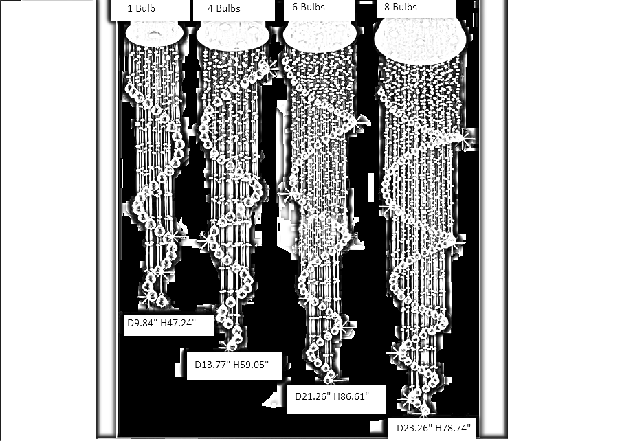 Remote Control LED Chandelier For Dining Room