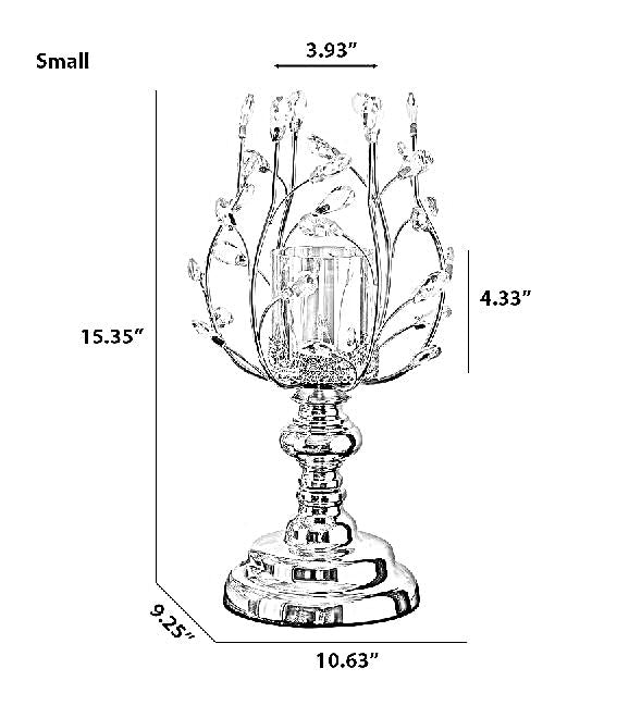 Vintage Metal Candle Holder Glass / Ruchi