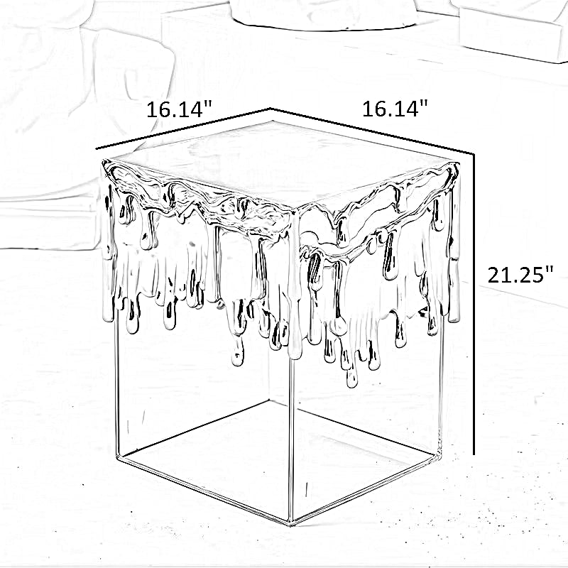 Modern Glass Side Table / Ruchi