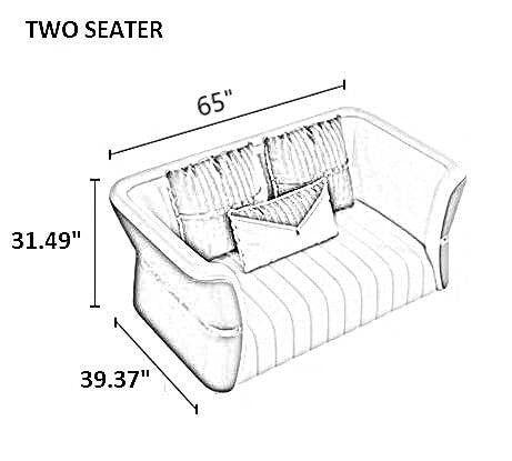 3+2+1+1 Leather Sofa Set