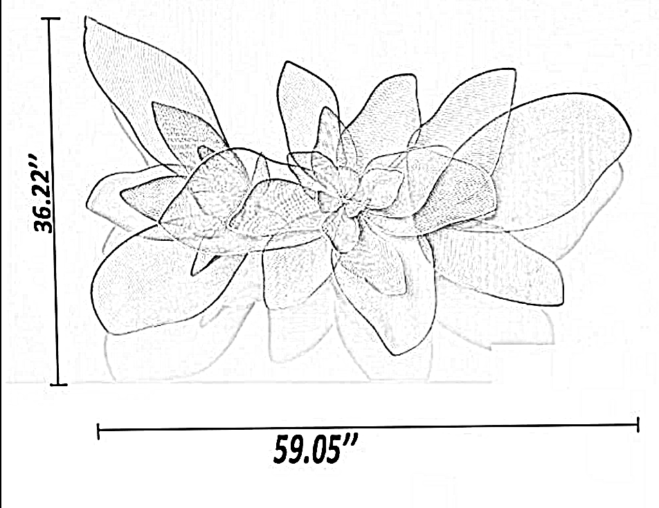 Modern 3D Floral Wall Decor
