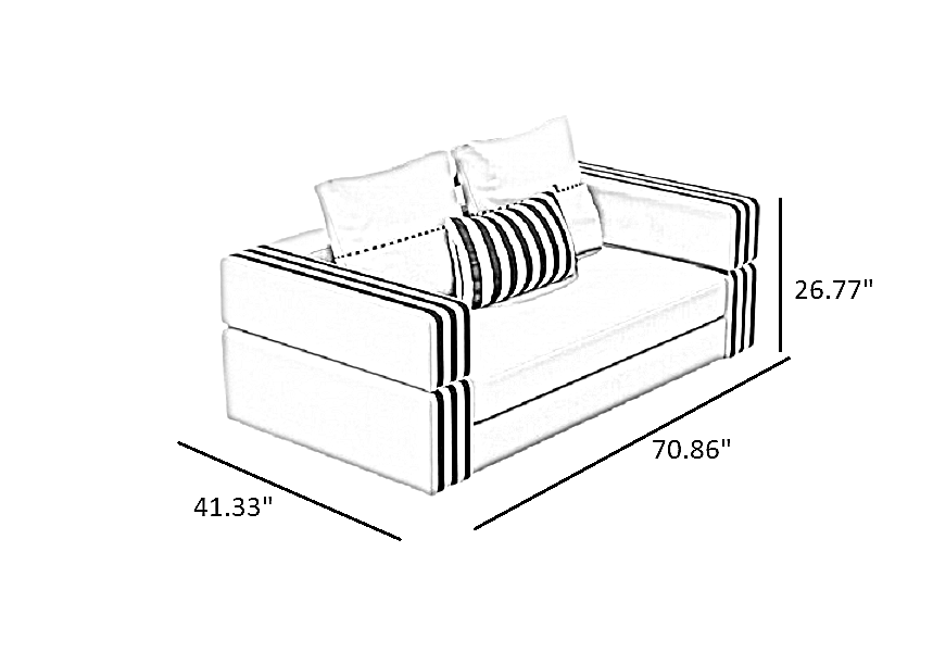 Modern Leather Living Room Sofa Set