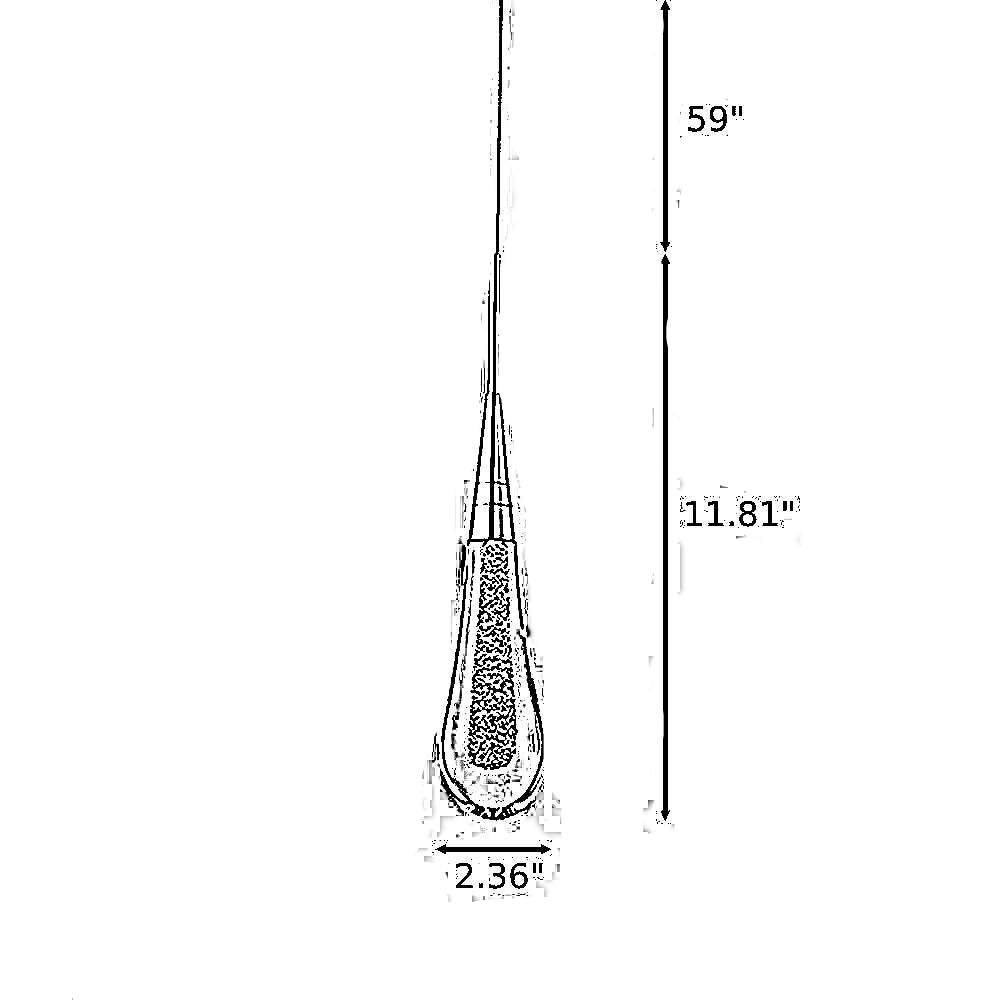 Crystal Raindrop Modern LED Pendant Light / Ruchi