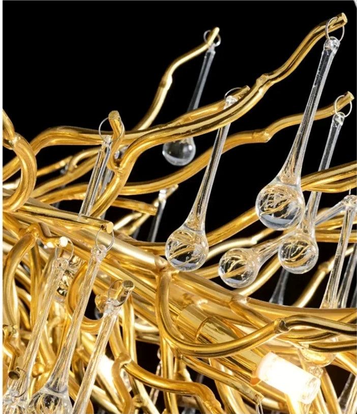 Modern Crystal LED Chandelier For Dining Room / Ruchi