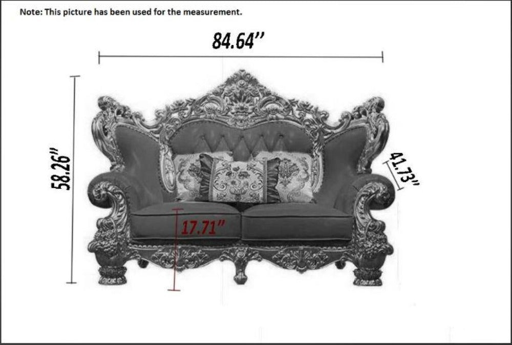 European Button Tufted Leather 1-2-3 Seater Sofa Set / Ruchi
