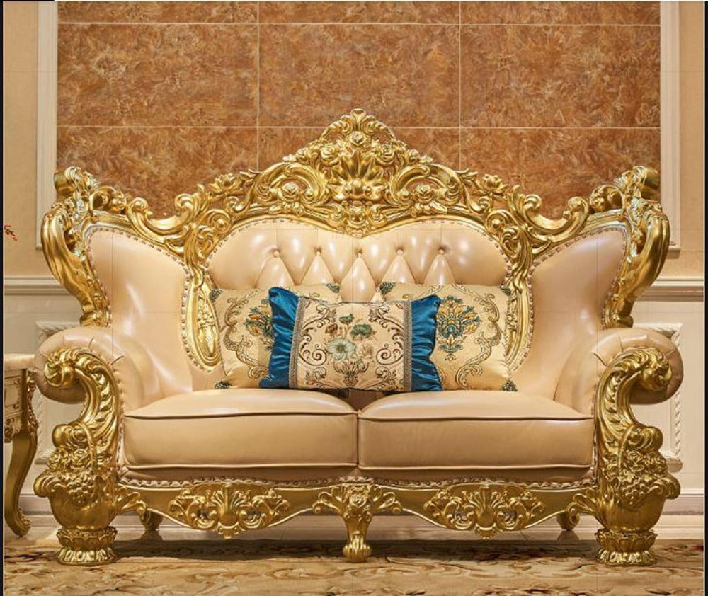 Modern European Leather Sofa Set / Ruchi
