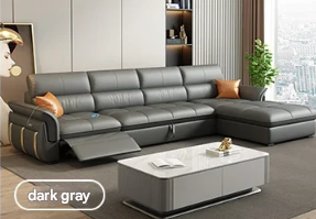 Leather Recliner Sectional Sofa
