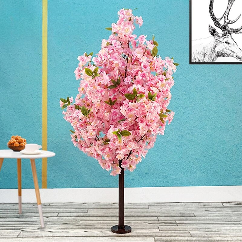 Artificial Silk Petals Cherry Tree For Home Decor / Ruchi