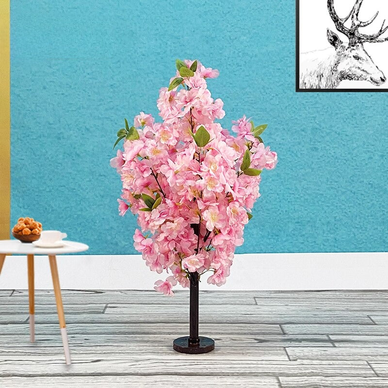 Artificial Silk Petals Cherry Tree For Home Decor / Ruchi