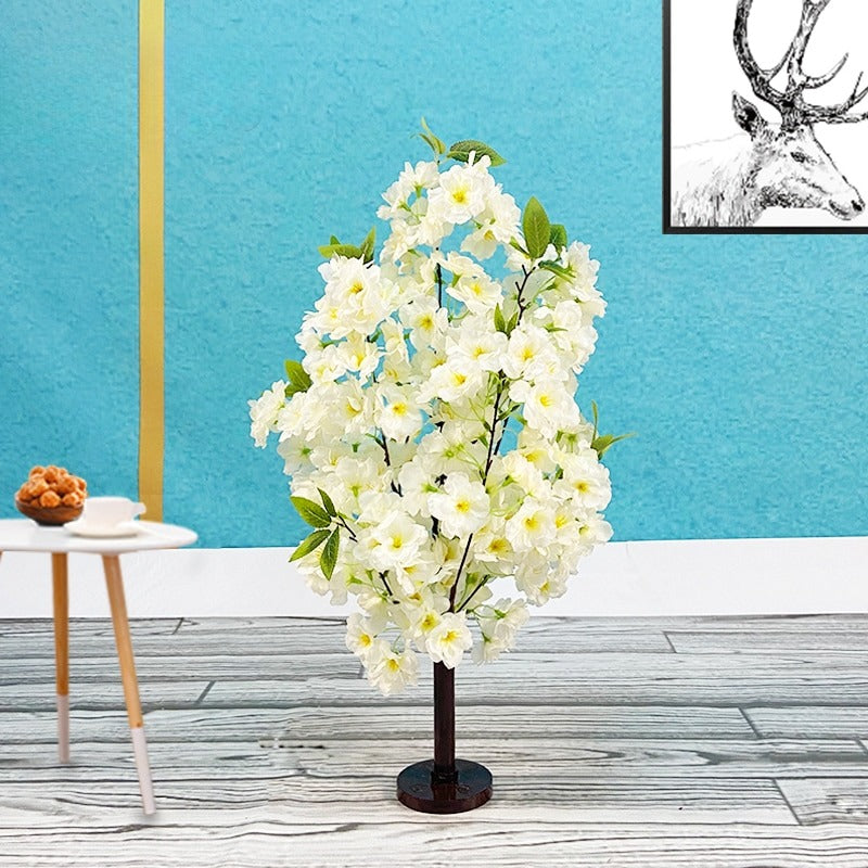 Artificial Silk Petals Cherry Tree For Home Decor / Ruchi