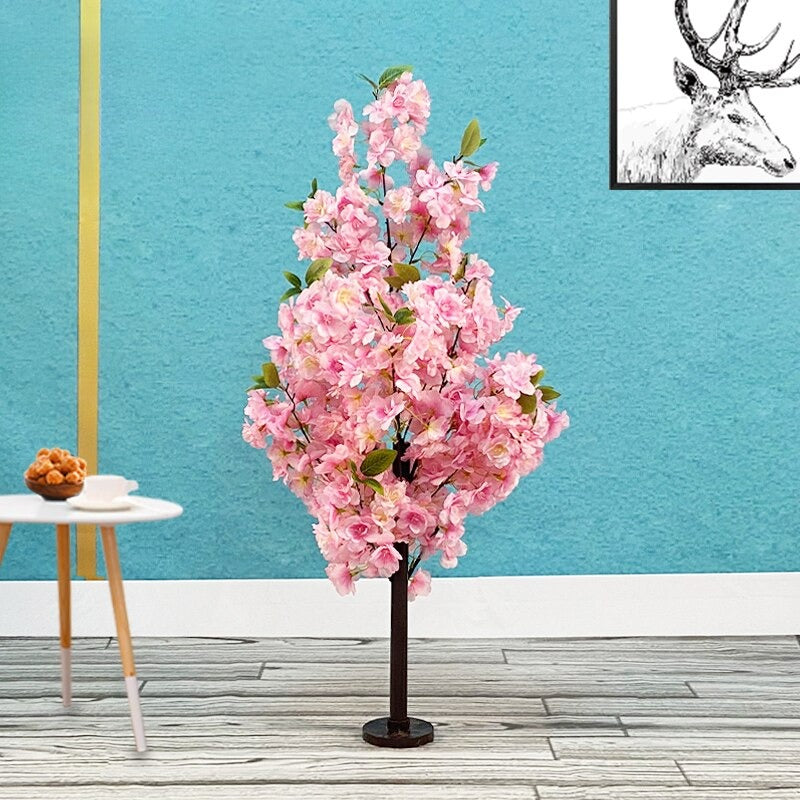 Artificial Silk Petals Cherry Tree For Home Decor / Ruchi
