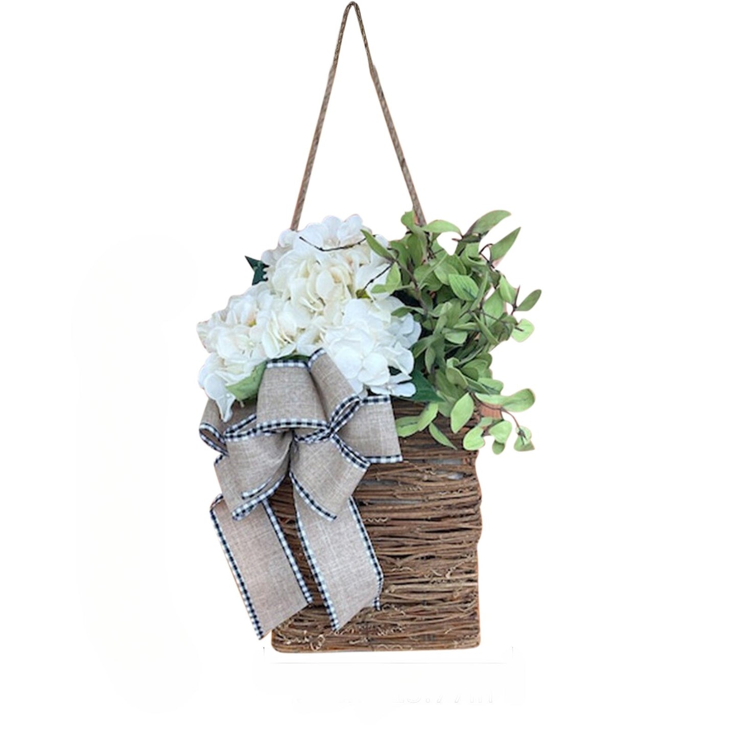 Christmas Wreath Hanging Basket