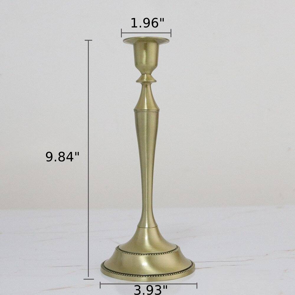 Vintage Metal Candle Holder Pillar / Ruchi