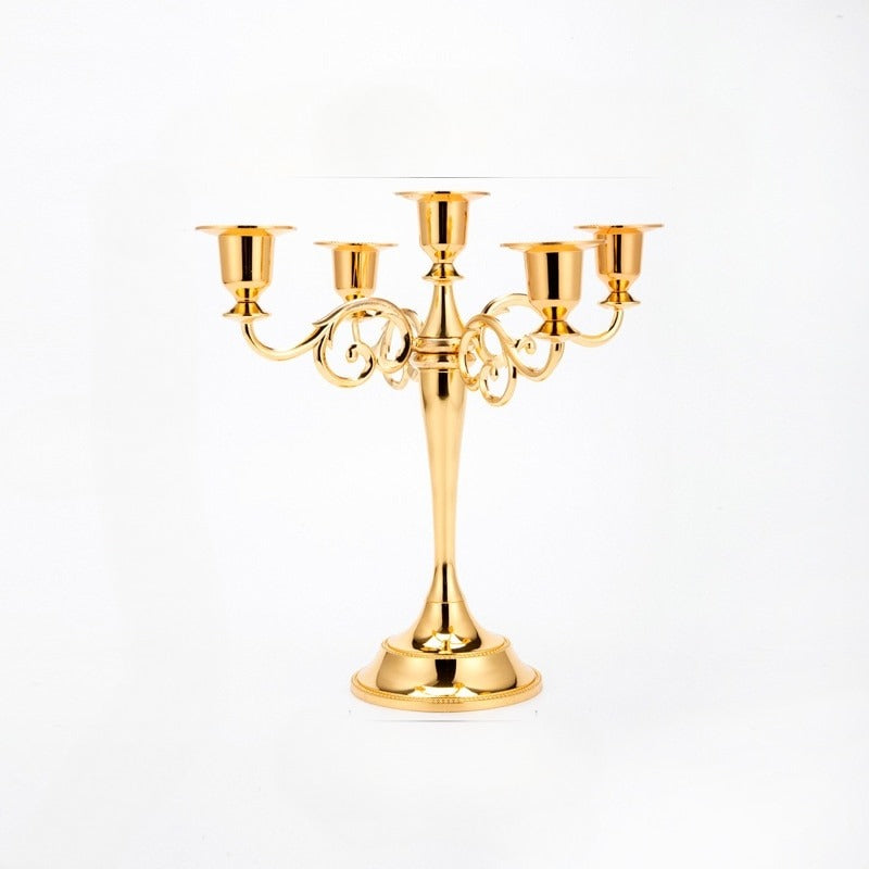 Vintage Metal Candle Holder Pillar / Ruchi