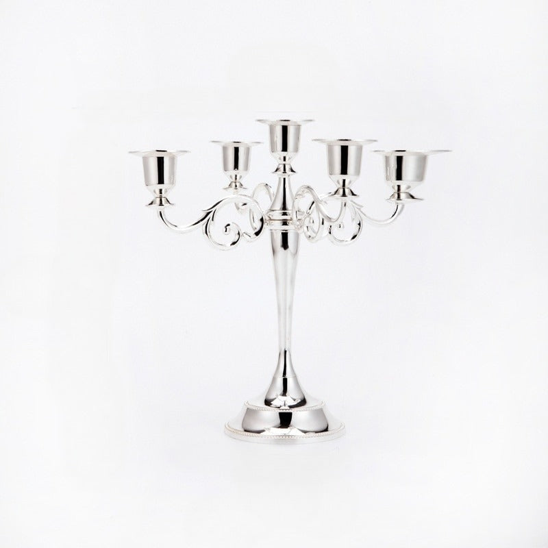 Vintage Metal Candle Holder Pillar / Ruchi