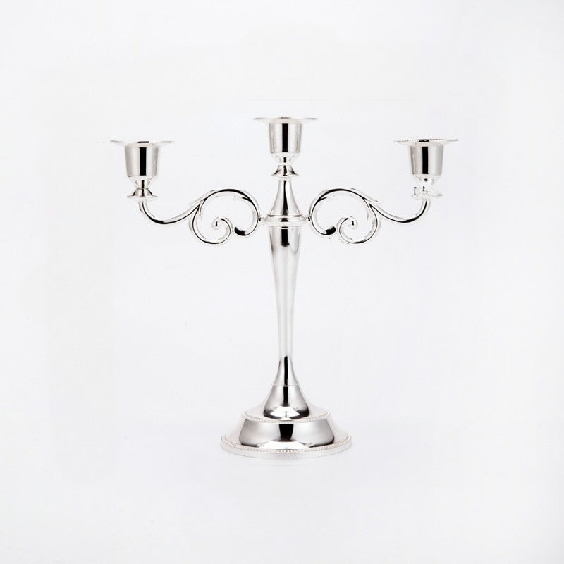 Vintage Metal Candle Holder Pillar / Ruchi