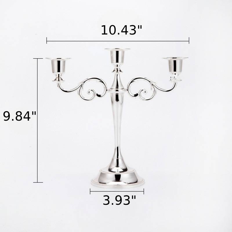 Vintage Metal Candle Holder Pillar / Ruchi