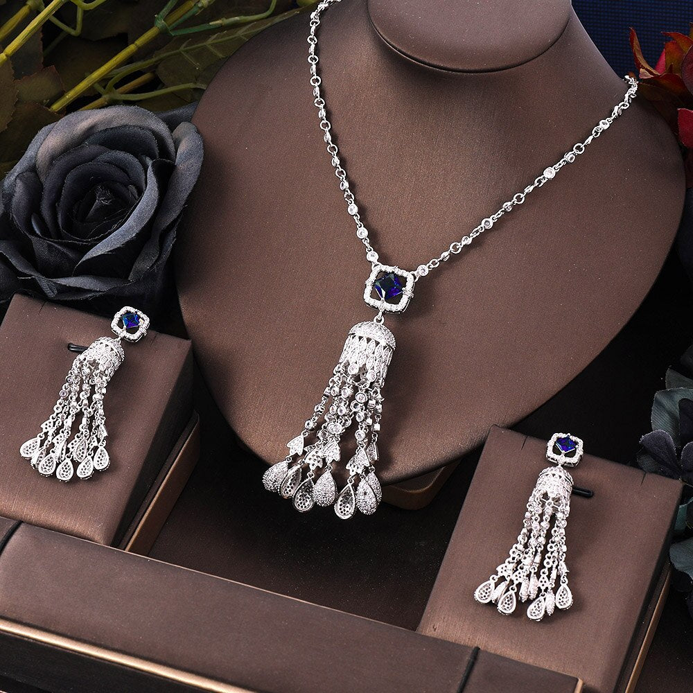3 Piece Metal Bridal Jewelry Set / Ruchi