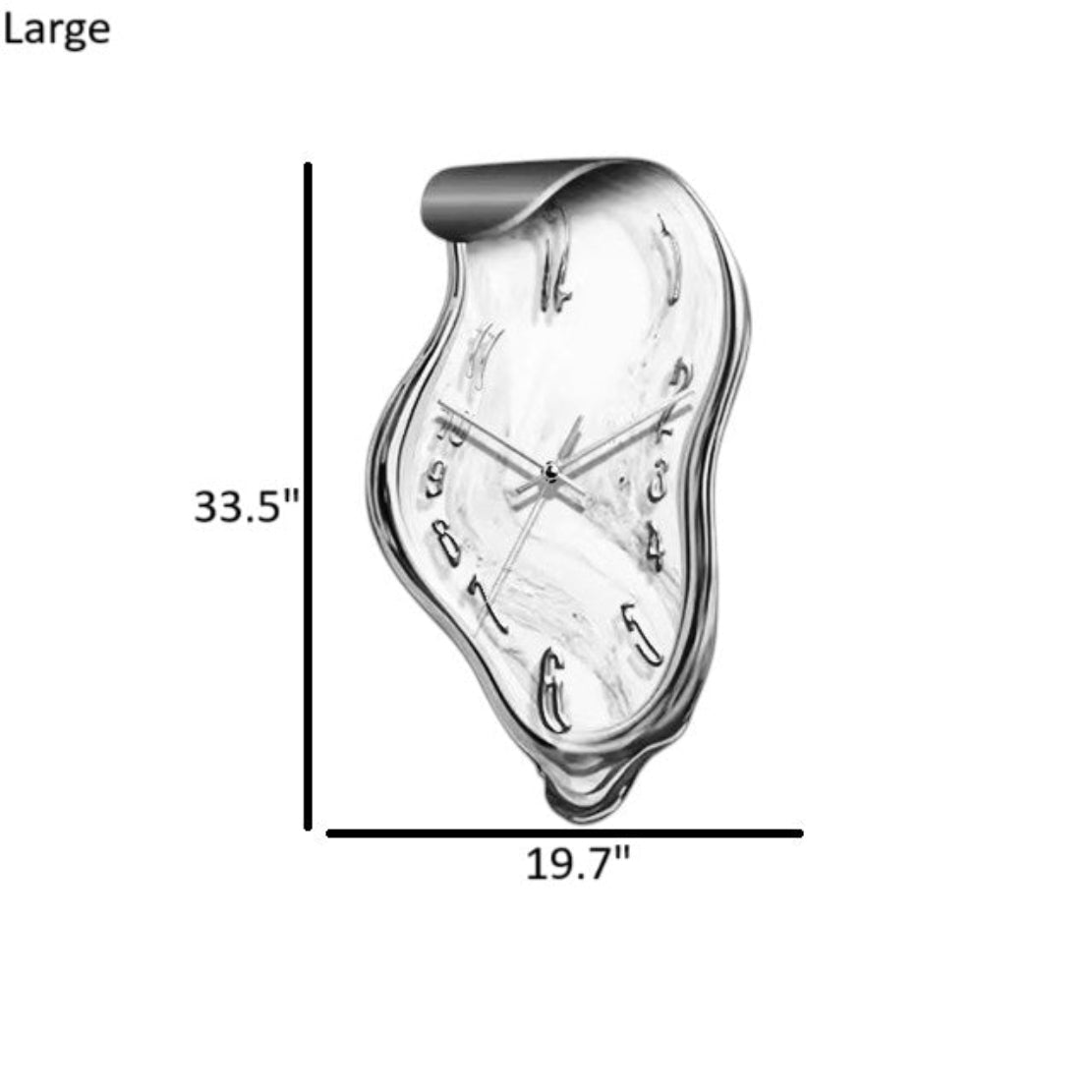 3D Melting Design LED Wall Clock / Ruchi