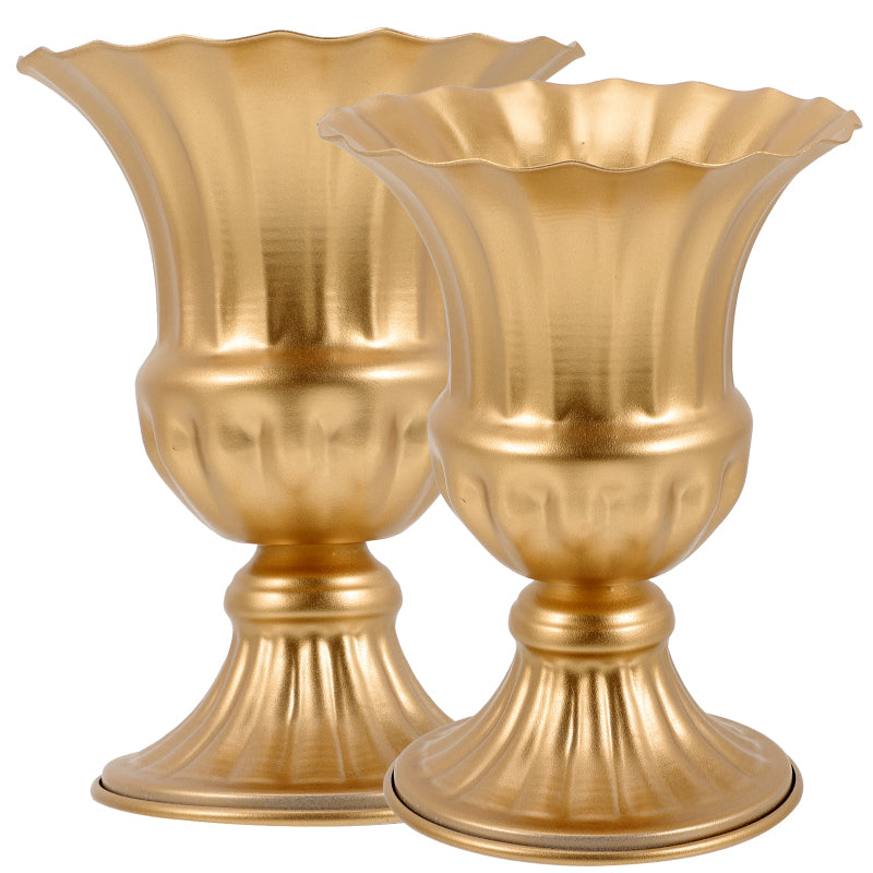 Metal Floor Vase Decor Set For Outdoor / Ruchi