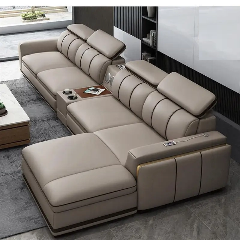 Multi-functional Sectional Leather Sofa / Ruchi