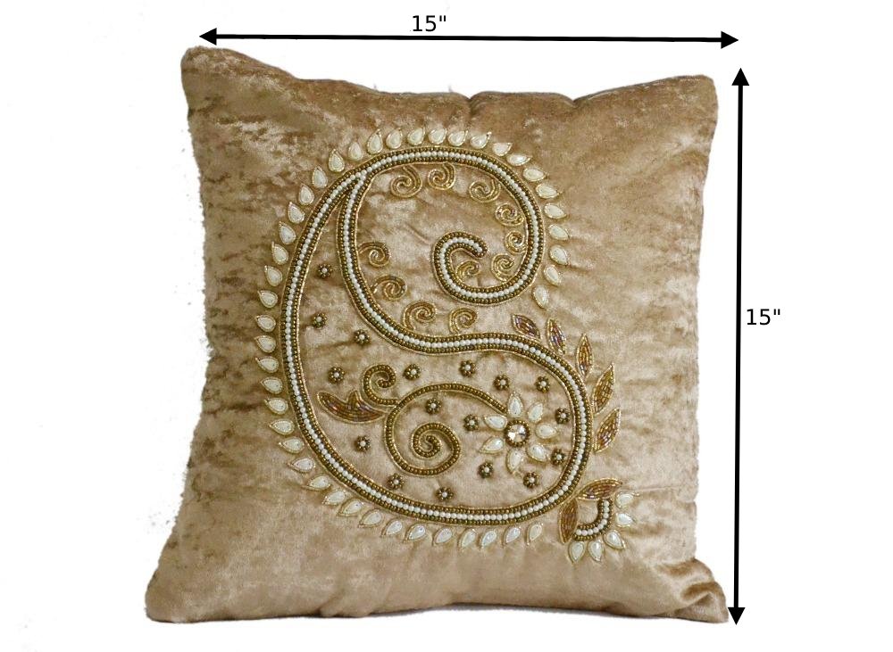 Impressive Hand Embroidered Velvet Cushion Covers / Ruchi
