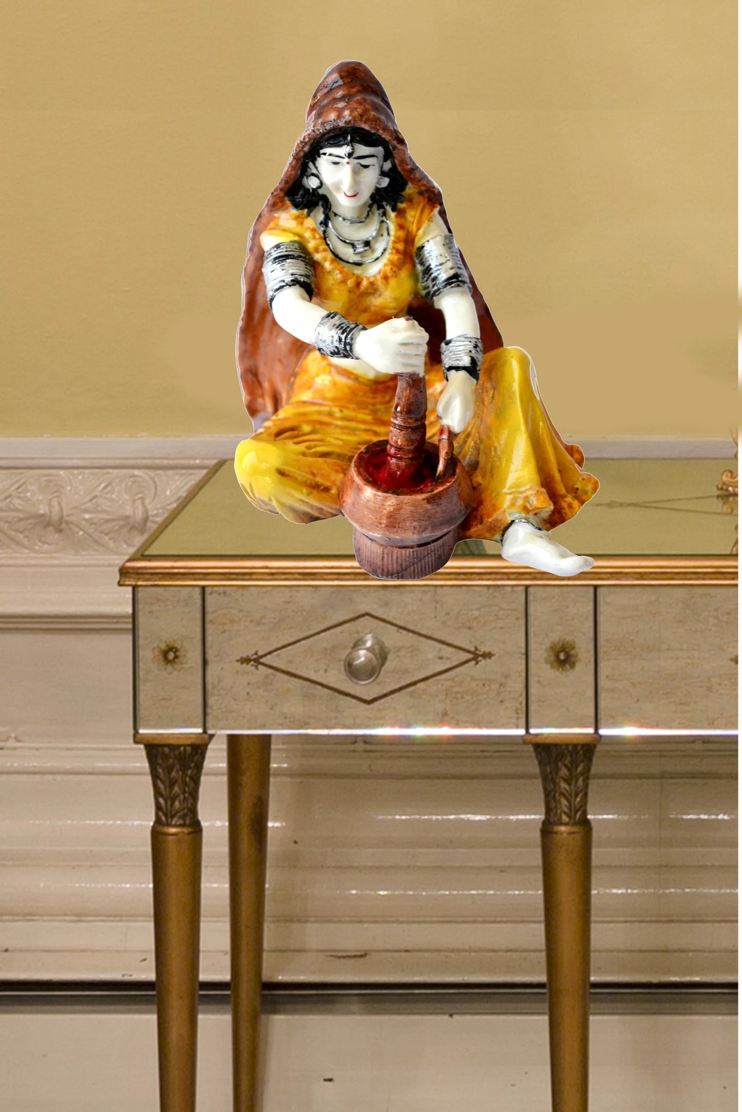 Breathtaking Rajasthani Handcrafted Polyresin Showpiece / Ruchi