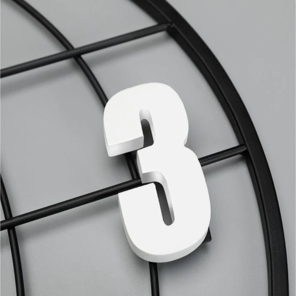 Elegant Metal 3D Abstract World Map Inspired Wall Clock / Ruchi