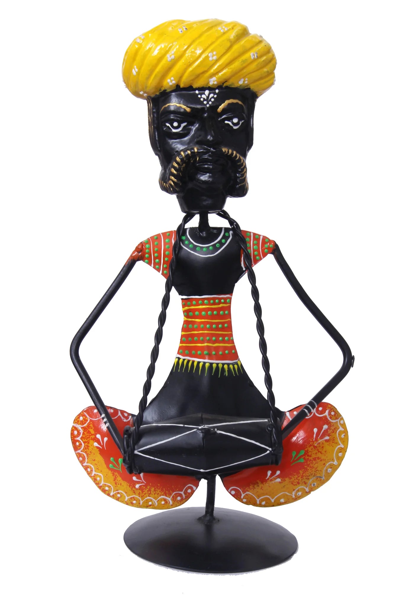 Multicolored Handcrafted Tribal Man Showpiece / Ruchi